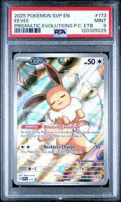 Eevee ETB Black Star Promo Pokemon Center Scarlet & Violet #173 PSA 9 MINT - Image 1