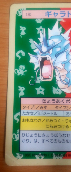 Pokemon Card Japanese Top sun Gyarados 1995 vintage from Japan - Image 3
