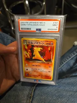 Pokemon PSA 9 - MINT, MT - Holo Dark Typhlosion - Neo 4 / Destiny #157 JAPANESE - Image 1