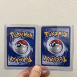 Energy Pokemon Card - Flame Purple Holo LP - TWO CARDS - Image 3