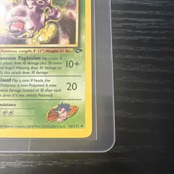 Koga’s Weezing 50/132 1st Edition Gym Challenge WOTC Vintage Pokemon - Image 5
