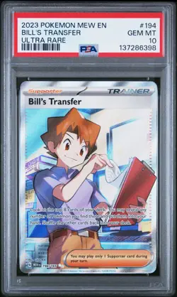Bill's Transfer 194/165 Pokemon Scarlet & Violet 151 Ultra Rare PSA 10 - Image 1