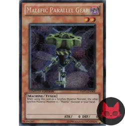 Yugioh Malefic Parallel Gear YMP1-EN003 Secret Rare Limited Edition LP - Image 1