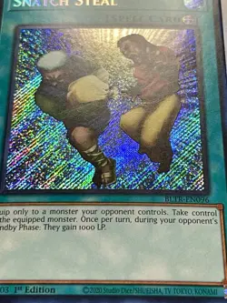 3x Snatch Steal | Secret Rares | BLTR-EN096 | NM | 1st Editions | YuGiOh! - Image 2