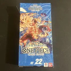 One Piece Tcg Starter Deck - Ace & Newgate ST22 Open Box No Bonus Pack Included! - Image 1