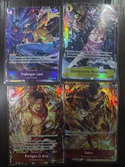 One Piece Illustration Box Vol.5 & 6 Promo Cards Tcg Sabo Trafalgar Ace Rosinant - Image 1