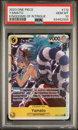 2023 One Piece Yamato OP04-112 SR PSA 10 - Image 1