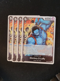 x4 Monkey.D.Luffy - OP07-091 - R - Foil One Piece Card Game - Image 1
