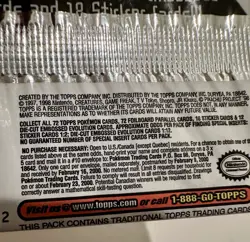 Topps Pokemon THE FIRST MOVIE Pack 9 Cards Foil Black Logo Sealed! Free Ship! - Image 4