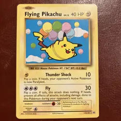 Flying Pikachu 110/108 Evolutions Secret Rare Non Holo Pokemon Card - Image 1