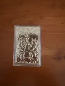 23K Gold Plated CHARIZARD Trading Card 1999 Burger King Pokemon Ball Opened - Image 3