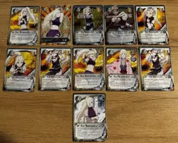 Naruto CCG Ino Yamanaka 11 Card Lot Checkered Foil 1st Edition - Image 1