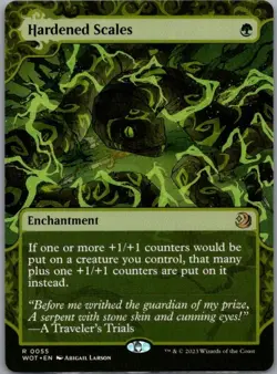 #55 Hardened Scales Wilds of Eldraine: Enchanting Tales Rare - Image 1