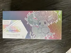 Pokemon TCG Prismatic Evolutions Super Premium Collection Box tear in seal - Image 1