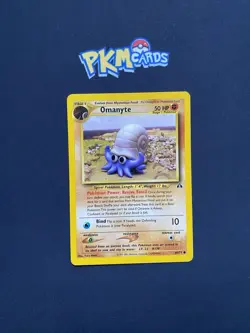 Pokemon TCG Omanyte Neo Discovery 60/75 Regular MP. - Image 1