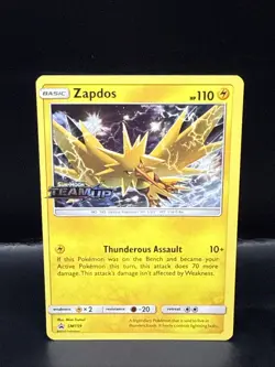 Pokemon Zapdos Black Star Promo Holo SM159 - Sun & Moon - - Image 1
