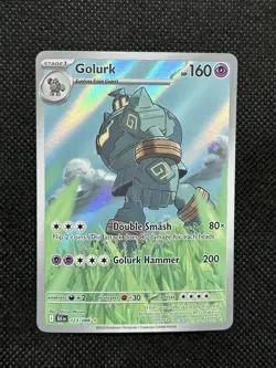 2025 Pokemon SV: Black Bolt Golurk Illustration Rare Full Art #123/086 - Image 1
