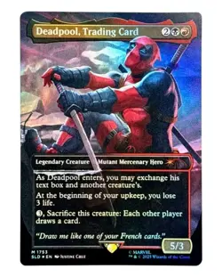 MTG | Deadpool, Trading Card #1753 | Secret Lair | Deadpool | Foil | NM | EN - Image 1