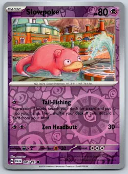Slowpoke - Reverse Holo - Paldea Evolved PAL 085/193 Pokemon Card NM - Image 1