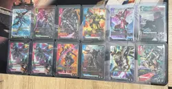 Gundam Card Came Steel Requiem Alt Art and Legend Rare Lot NM x 12 cards - Image 1