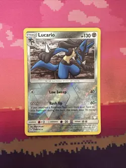 Pokemon Card Lucario Unbroken Bonds Reverse Holo Rare 126/214 Near Mint - Image 1