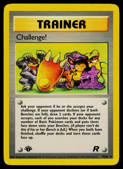 Pokemon Card Challenge! 74/82 1st Edition Team Rocket - Image 1