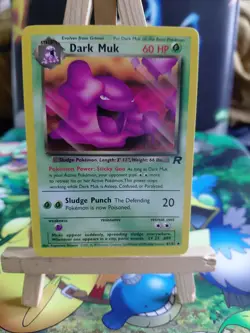 Pokemon TCG Dark Muk Team Rocket 41/82 Regular Uncommon Card - LP - Image 1