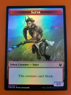 1x Spider // Satyr | FOIL TOKEN | Theros Beyond Death | MTG Magic Cards - Image 2