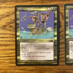 MTG: 2X Skeleton Ship LP ‘95 Ice Age Multi-Color Creature - Magic the Gathering - Image 2