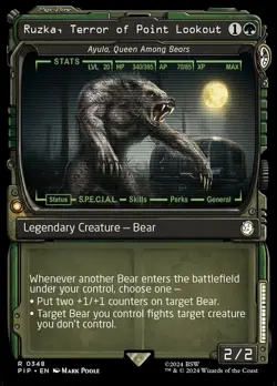 x1 Ruzka, Terror of Point Lookout - Ayula, Queen Among Bears - Foil - Showcase R - Image 1