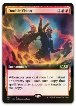 Double Vision (Extended Art) #365 (Foil) (NM) Core Set 2021 M21 Magic MTG - Image 1