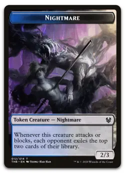 Nightmare Token #12 (NM) Theros Beyond Death THB Magic MTG - Image 1