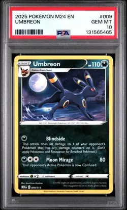2025 POKEMON M24 EN-MCDONALD'S COLLECTION #009 UMBREON PSA 10 131565465 - Image 1