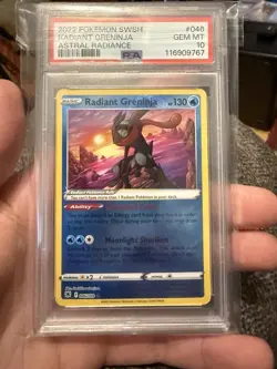 2022 POKEMON SWORD & SHIELD ASTRAL RADIANCE #046 RADIANT GRENINJA PSA 10 - Image 1