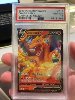 Pokemon Charizard V 019/189 Darkness Ablaze Ultra Rare PSA 10 - Image 1