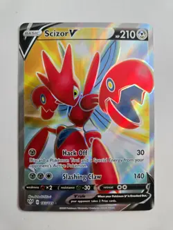 Pokemon Scizor V 183/189 - Darkness Ablaze - Ultra Rare Holo - Image 1
