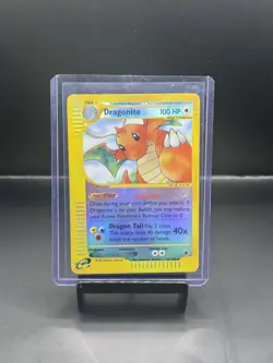 Dragonite Expedition Base Set 43/165 Reverse Holo Rare Pokemon TCG e-Reader 2002 - Image 1