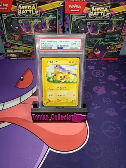 2001 Pokemon Japanese 1st Edition Expedition Pikachu PSA 10 - Image 1