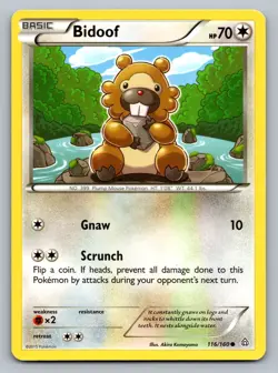 Pokemon TCG XY - Primal Clash Bidoof 116/160 - Image 1