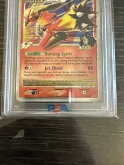 Pokemon Blaziken FB Lv.X Supreme Victors Holo Ultra Rare #142 PSA 10 Gem Mint - Image 2