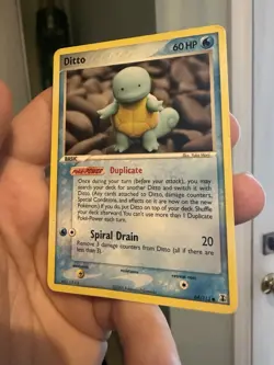Ditto (Squirtle) 64/113 - Delta Species Pokemon TCG LP With Slight Bend - Image 4