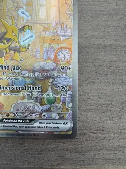 Pokemon TCG Alakazam ex 201/165 SV: Scarlet & Violet 151 Full Art Holo SIR - Image 5
