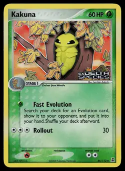 Pokemon Card - Kakuna Delta Species 46/113 Uncommon Reverse Holo Stamped - Image 1