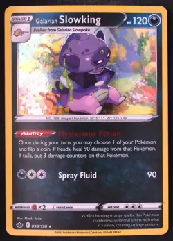 Galarian Slowking 098/198 - Pokemon cosmos Holo Rare Card - Image 1