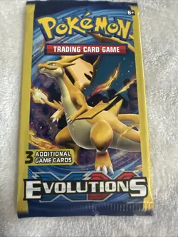Pokemon XY Evolutions Booster Pack 3-Card Mini Pack New Sealed! - Image 1