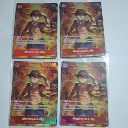 One Piece Card Game Monkey.D.Luffy Treasure Booster ST10-006 Promo 4x SEALED Lot - Image 1