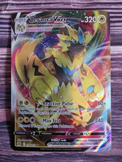 Pokemon Crown Zenith Zeraora VMAX Full Art Ultra Rare Holo Card 054/159 - Image 1
