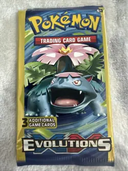 Pokemon XY Evolutions Booster Pack 3-Card Mini Pack 4 Art Set New Sealed - Image 1