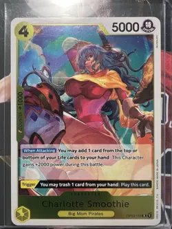 ONE PIECE CARD GAME Charlotte Smoothie Rare English OP03-110 R Foil - Image 1