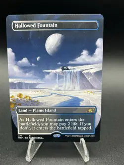 Magic The Gathering Hallowed Fountain (Borderless) Unfinity Normal - Image 1